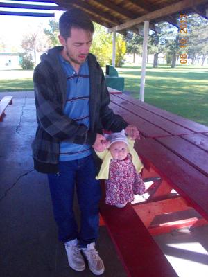 Hanna at the church picnic.