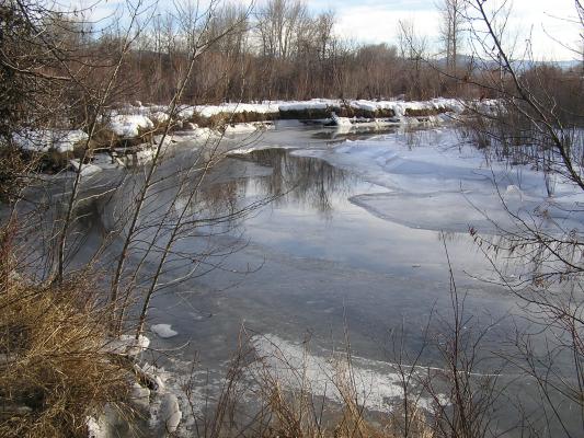 It's a lovely frozen river.