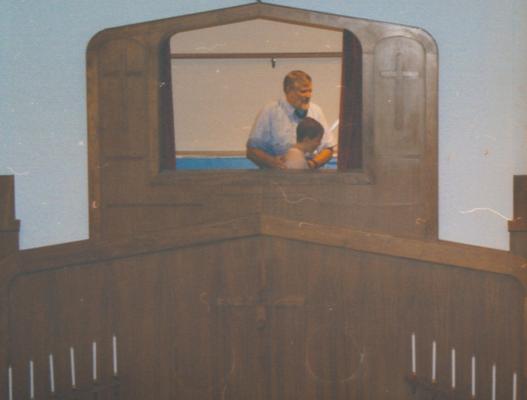 Joe gets baptized