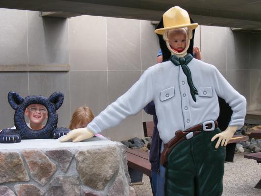 Smoky bear and ranger Josh