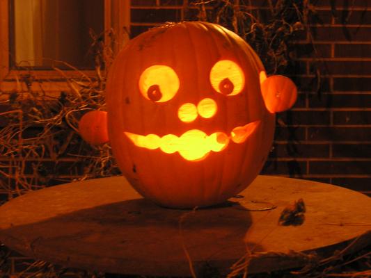 It's a jack-o-lantern.
