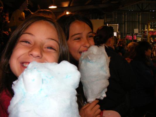 Andrea and Malia at the circus.