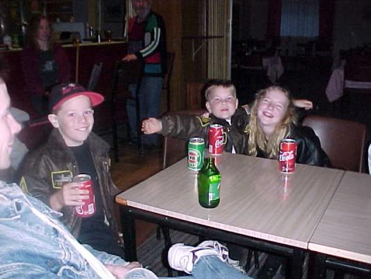 Stephanie and her brothers in Australia