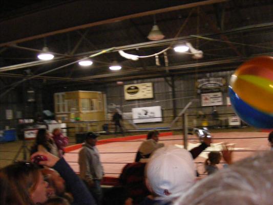 A big ball at the circus.