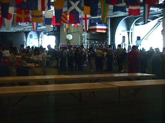 Hanger bay of the USS Carl Vincent