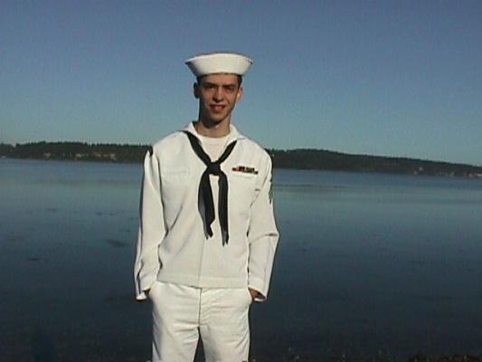 Michael in his dress whites