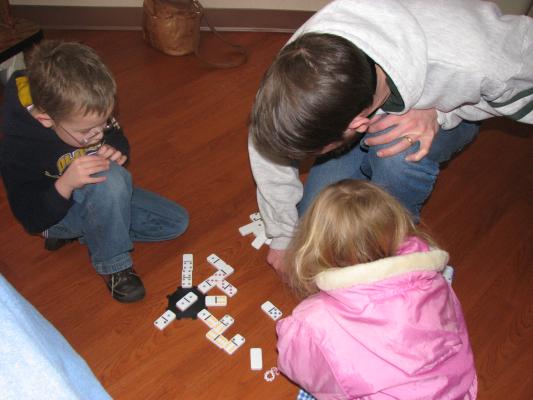 OK, now let's play a game of dominoes.