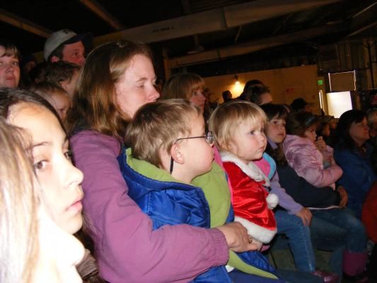 Malia, Katie, Noah and Sarah at teh circus