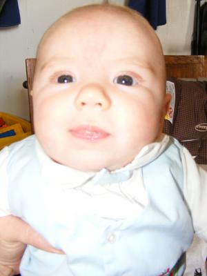 Joshua in a blue suet