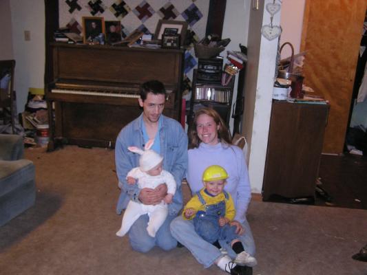 We're all ready to go trick or treating.