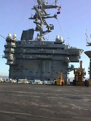 Island of The USS Carl Vincent