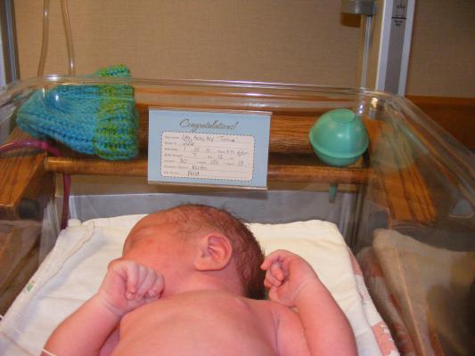 Joshua Titus Eder
Born January 25, 2010 at 3:55 am.
Weight: 7 pounds 12 ounces.
Length: 20 inches
Head: 13 1/2 inches
Chest: 13 inches
