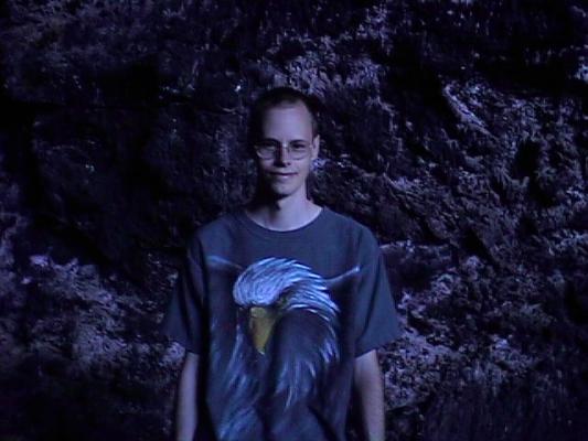 Dale in a lava cave