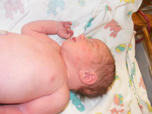 Joshua Titus Eder
Born January 25, 2010 at 3:55 am.
Weight: 7 pounds 12 ounces.
Length: 20 inches
Head: 13 1/2 inches
Chest: 13 inches
