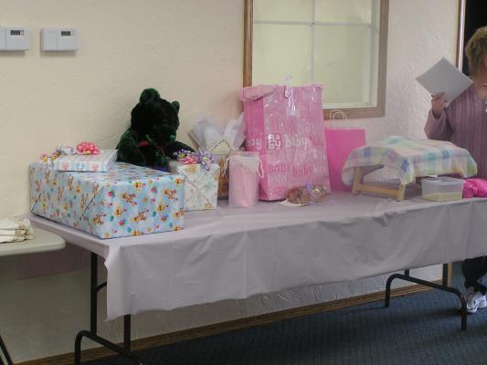 The church gave us lots of gifts.