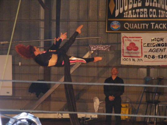 Acrobat at circus