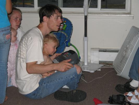 David and Noah play the piano.
