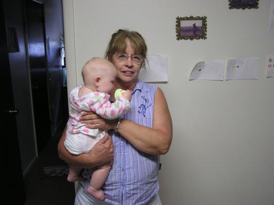 Sarah and grandma.