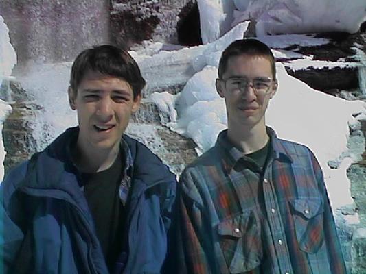 David and Jim at Mission Falls.