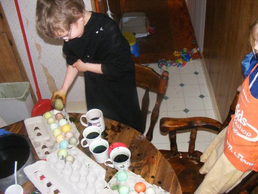 eggs are messy buisiness