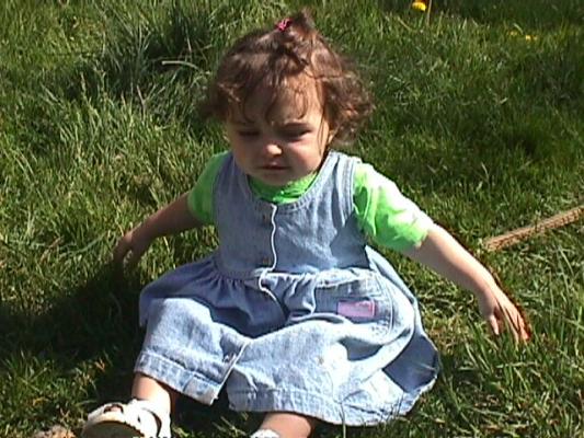 Malia in the grass