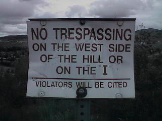 No Trespassing