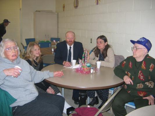 Ruby, her great granddaughter, Sam and Kathy Kent, and Bernie Lovell