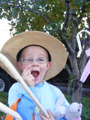 Noah is excited on Haloween