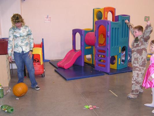 pumpkin bowling