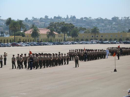 Matthew graduated from Marine boot camp.