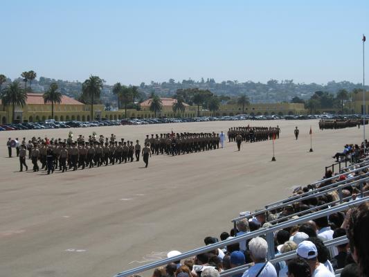Matthew graduated from Marine boot camp.
