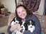 Benji with the puppies. 